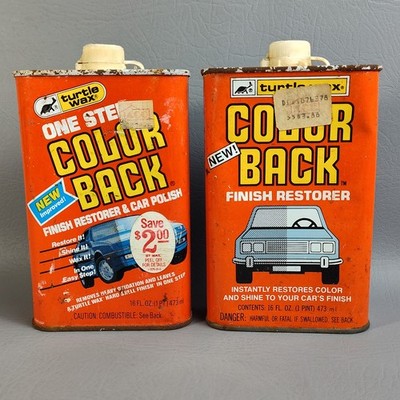 Vintage Turtle Wax One Step Color Back Finish Restorer Car Polish Nearly Full