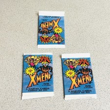 X-Men 1997 Fleer Skybox Trading Card Booster With Marvel Overpower Lot 3 NOS