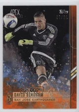 2015 Topps Apex Orange Auto 7/25 David Bingham #81 Auto nd3