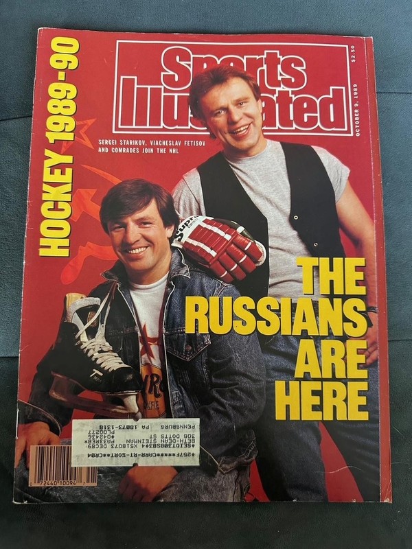 Sergei Starikov & Viacheslav Fetisov Sports Illustrated, October 9, 1989