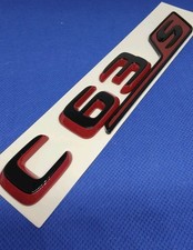 Logo C63S Noir Rouge Mercedes badges emblème neuf