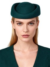 Wool Felt Beret Derby Fascinator Hats for Women Ladies Church Tea Party Forma...
