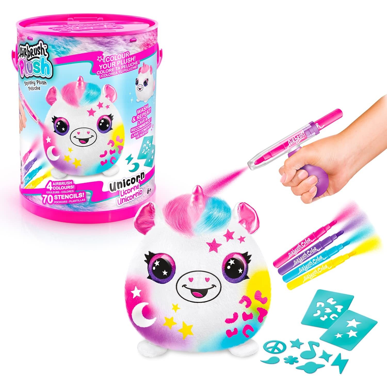 Canal Toys - Airbrush Plush OFG 266- Airbrush Your Plush Toy, Paint Your Own Plu