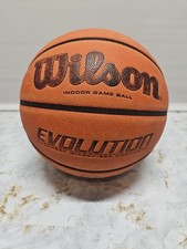 Wilson Evolution Indoor Basketball Official Size 7 NFHS Microfiber Orange Black
