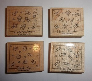 Stampin’ Up FABULOUS FOUR Congratulations Thank You Happy Birthday For Baby