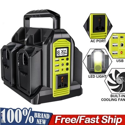 350W-Wechselrichter für Ryobi 18V-Akku 4 Anschlüsse 18V Gleichstrom auf 220-230V