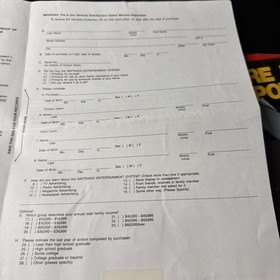Nintendo NES Control Deck System Console + Zapper Gun Manual & Poster + Insert  