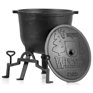 BBQ Toro Zauberkessel Wizard | 10 Liter Gusseisen Hexenkessel Gusstopf B Ware