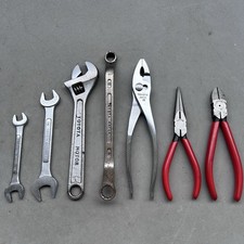 Vintage TOYOTA Tool Set Wrench Nippers Needle-Nose Diagonal Cutting Pliers