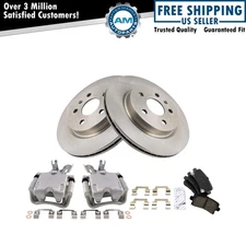 Rear Brake Calipers Ceramic Pads & Rotors Fits 2014-2015 Chevrolet Malibu
