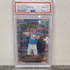 2021 Panini Select Disco Prizm Trevor Lawrence Rookie #43 PSA 10 Jaguars