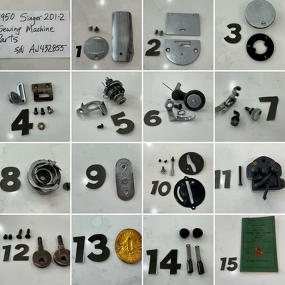 #ad #ad 1950 SINGER 201 2 SEWING MACHINE PARTS $19.99