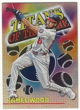 2026 Topps JAMES WOOD Insert TITANS OF THE GAME Card NATIONALS