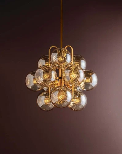 Corbett Lighting 476-34 Cronus 12 Light 34"W Chandelier - Vintage Polished Brass - Picture 2 of 6