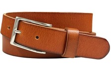 Mens Belts Full Grain Genuine Leather One Piece Casual Dress Belt 1-1/8 30mm ...