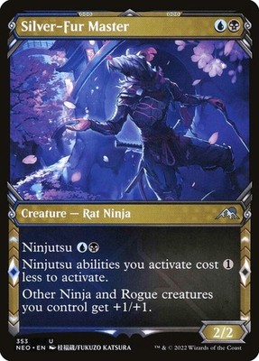 Silver-Fur Master (EX/NM) Rat Ninja Ninjutsu MTG Rabatt:5+ Magic Karte