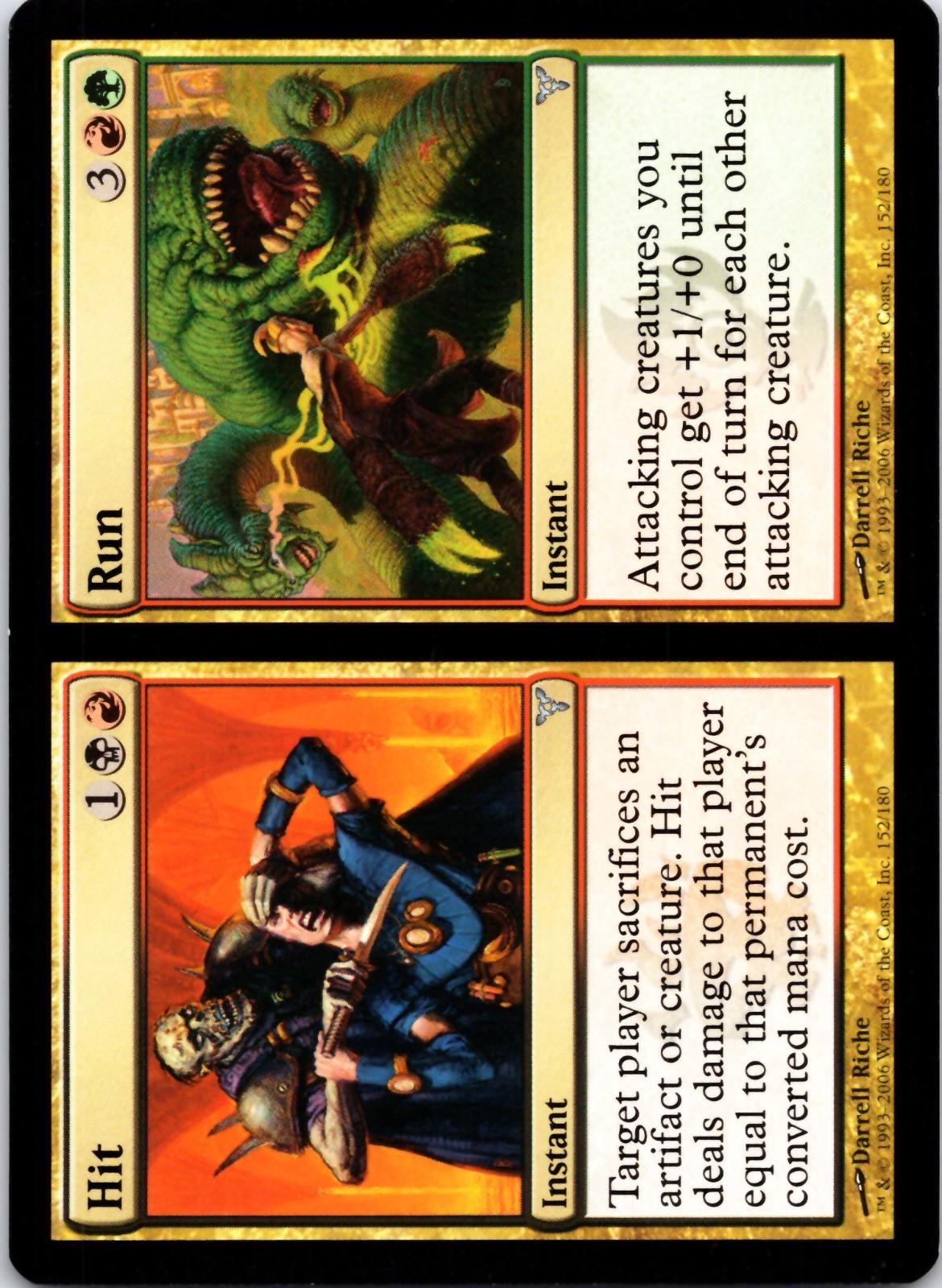 Hit // Run 152 Uncommon Dissension Magic: The Gathering Lightly Played