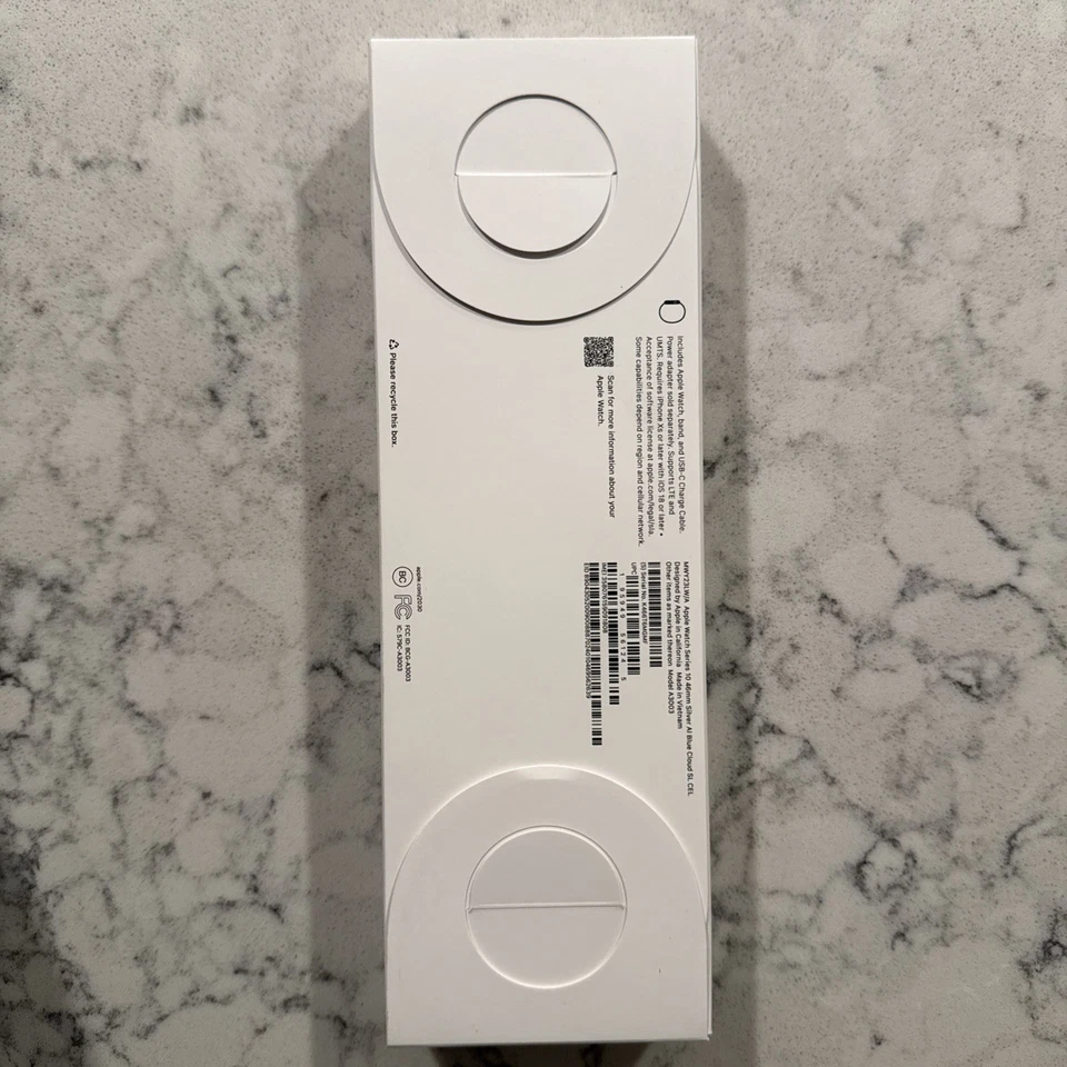 Apple Watch Series 10 46mm GPS/LTE Silver Case Blue Cloud Loop MWY23LW/A - Image 3 of 3