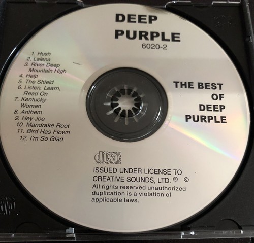 THE BEST OF DEEP PURPLE CD NM DISC CREATIVE SOUNDS NETHERLANDS COMPILATION 1996 - Picture 2 of 3