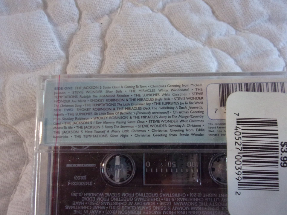 A MOTOWN CHRISTMAS CAROL CASSETTE NEW THE JACKSON 5 STEVIE WONDER TEMPTATIONS - Image 4 of 4