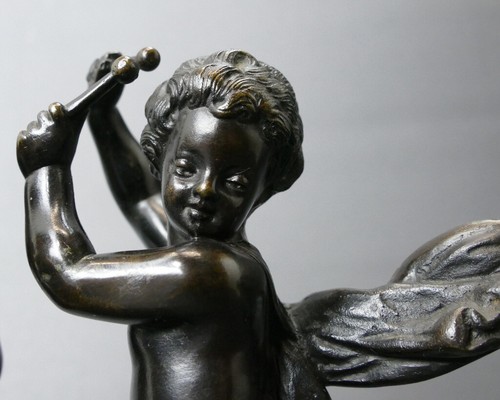 Claude Michel Clodion, 19th Century, Bronze, Children Playing Music, 19.5cm - Picture 8 of 11