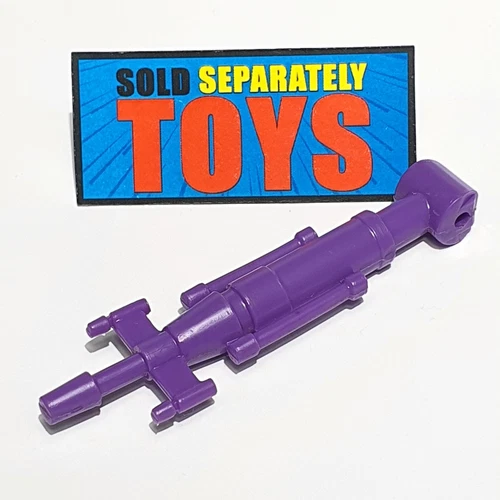Vtg TMNT Technodrome REAR LASER gun cannon vehicle playset purple accessory part