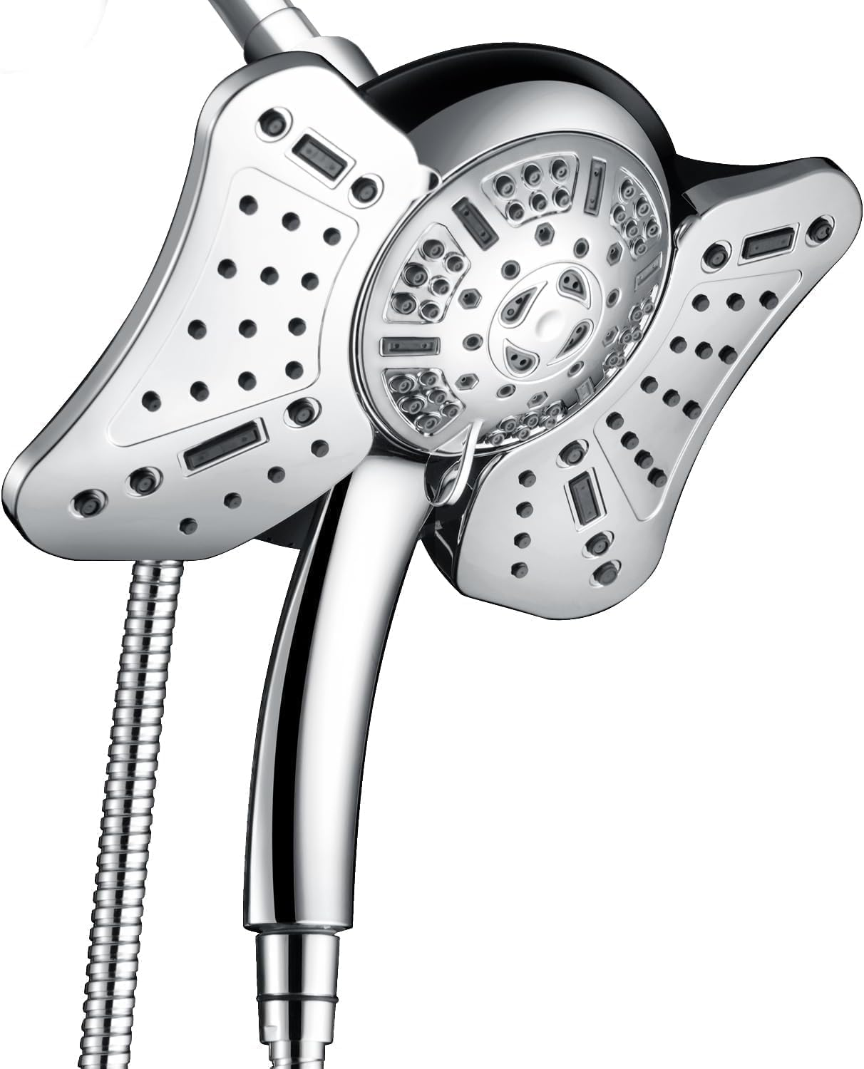2.5GPM Rainfall Shower Head with Handheld Spray Combo 1-Piece Design