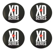 4x New Kmc Xd Series Xd778 Monster 78mm Black Wheel Center Cap Emblems Logos