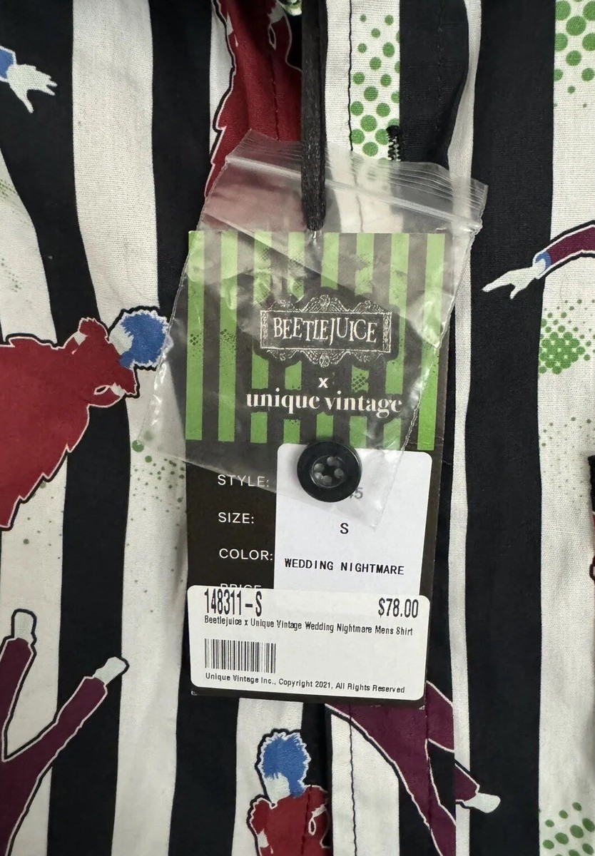 Unique-Vintage x Beetlejuice Wedding Nightmare Mens Shirt | eBay