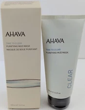 Ahava Time To Clear Purifying Mud Mask 3.4fl.oz./100ml New & Sealed EXP 03/2027