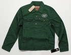Men's New York Jets Levi's Green Twill Trucker Button-Up Jacket 181940006