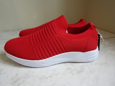 NIB Henry Ferrera Collection Melrose Red Mesh Slip On Woman's