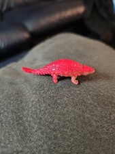 Ankylosaurus Red Dinosaur Figure Figurine Toy 2.25  