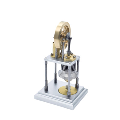 OKMO Mini J06B Hot Vertical Stirling Brass Pulley Engine Model