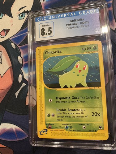 Chikorita graded CGC 8.5 for sale on eBay