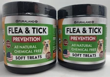 {2 Pack} Soft chews Control Prevention Natural Dog Chews Treats 09/26