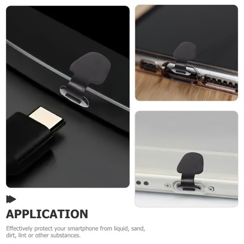 6 Pcs Type-c Anti-blocking Usb Dust Plug Cute Cover Charging Port - Zdjęcie 9 z 12