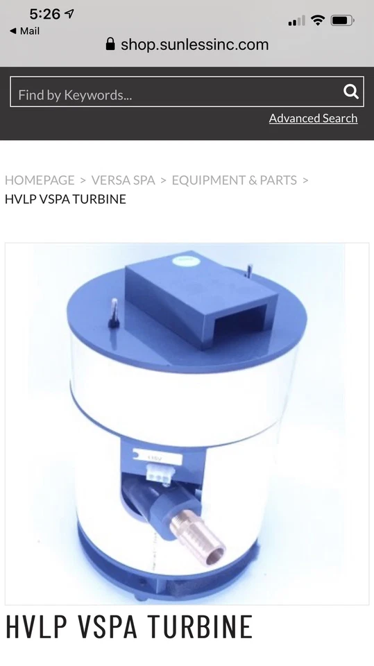 VersaSpa HVLP Turbine reconditioning service for sunless spray tan booth. - Image 2 of 2