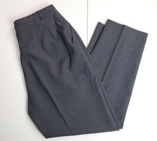 VINTAGE WOMEN'S GRAY HIGH WAIST DRESS PANTS - HAGGAR - SIZE 16