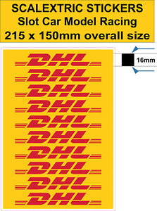 Slot Car Scalextric Sticker Model Track Dhl Van Logo Lego Self Adhesive Vinyl 16 Ebay