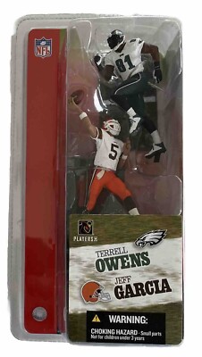 【レア　未開封】NFL　マクファーレン　スポーツフィギュア★テレル・オーエンス★ McFarlane NFL Series 2 Terrell Owens Jeff Garcia 3