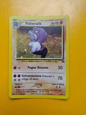 Pokémon Karte Poliwrath - Holo - Neo Discovery 9/75 - Ita - 