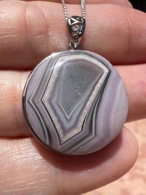 Purple Passion Agate Pendant Necklace