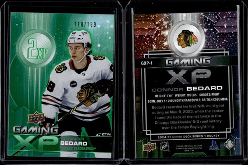 Connor Bedard [Green] #GXP-1 2024 Upper Deck Gaming XP card