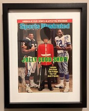 William the Fridge Perry and Ed Too Tall Jones signed framed Sports Illustrated