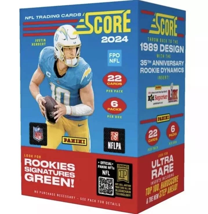 ["PANINI"] 2024 Panini Score Football NFL Trading Card Factory Sealed 6 pack Blaster Box