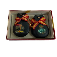 Vintage Wood Castanets  Instrument Flamenco Dancers