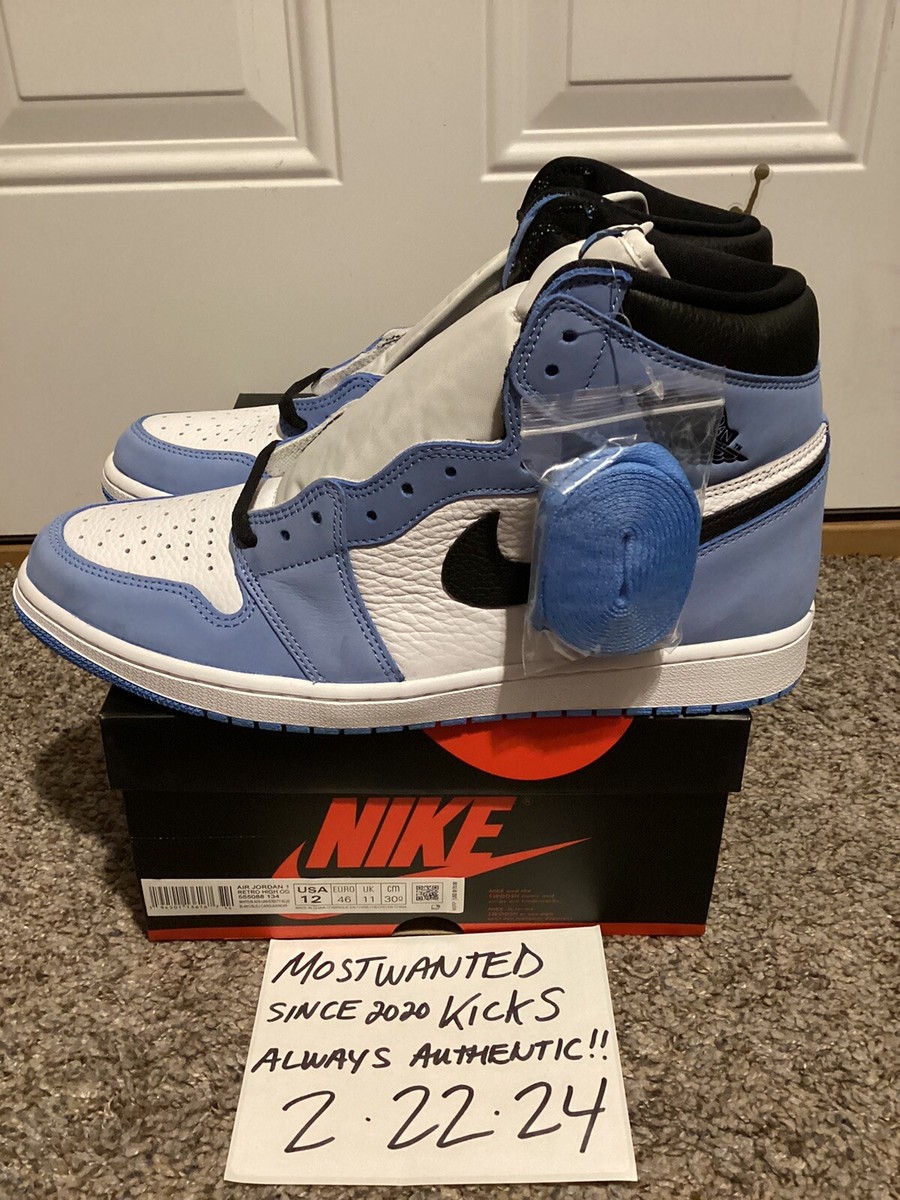 シューズ(男性用) Nike Air Jordan1 High OG University Blue DS 2021 Nike Air Jordan Retro 1 OG High University Blue Men's Sz