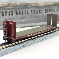 Athearn N Scale 10881 Trailer Train 53 ft Bulkhead Flat Car TTX 475287