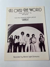 1980 ELO All Over the World SHEET MUSIC Xanadu Jeff Lynne (photo cover)